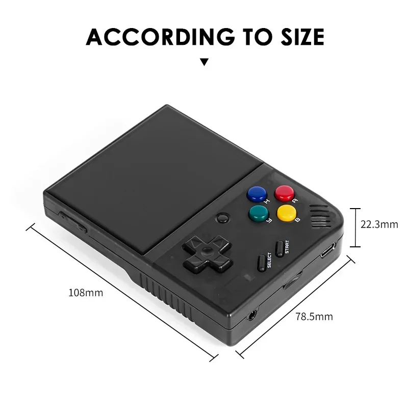 MIYOO-Mini Plus وحدة تحكم الألعاب المحمولة باليد ، V2 Mini + IPS الشاشة ، وحدة تحكم ألعاب الفيديو الكلاسيكية ، نظام لينكس ، هدية للأطفال