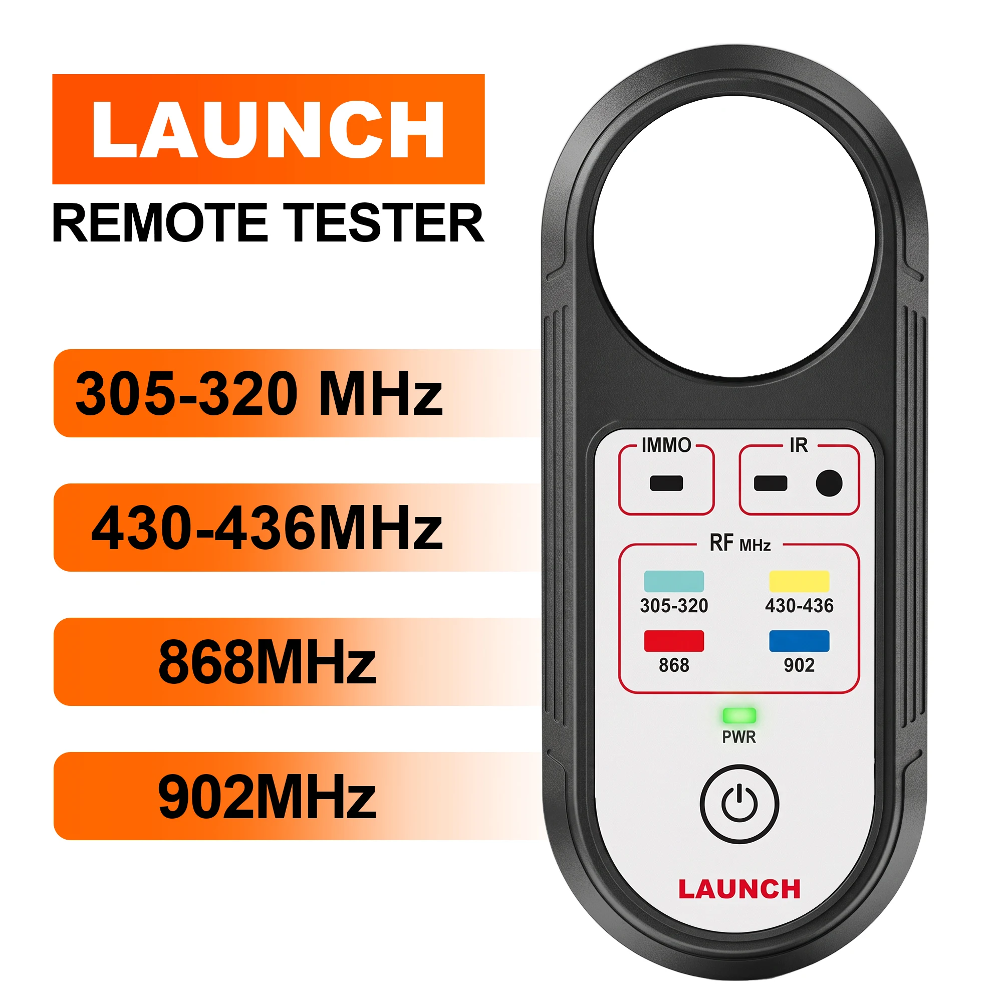 LAUNCH Remote Frequency Tester Support 315/434MHz 868/902MHz Infrared Key Detector IMMO Anti-theft Signal Infrared Signal Detect