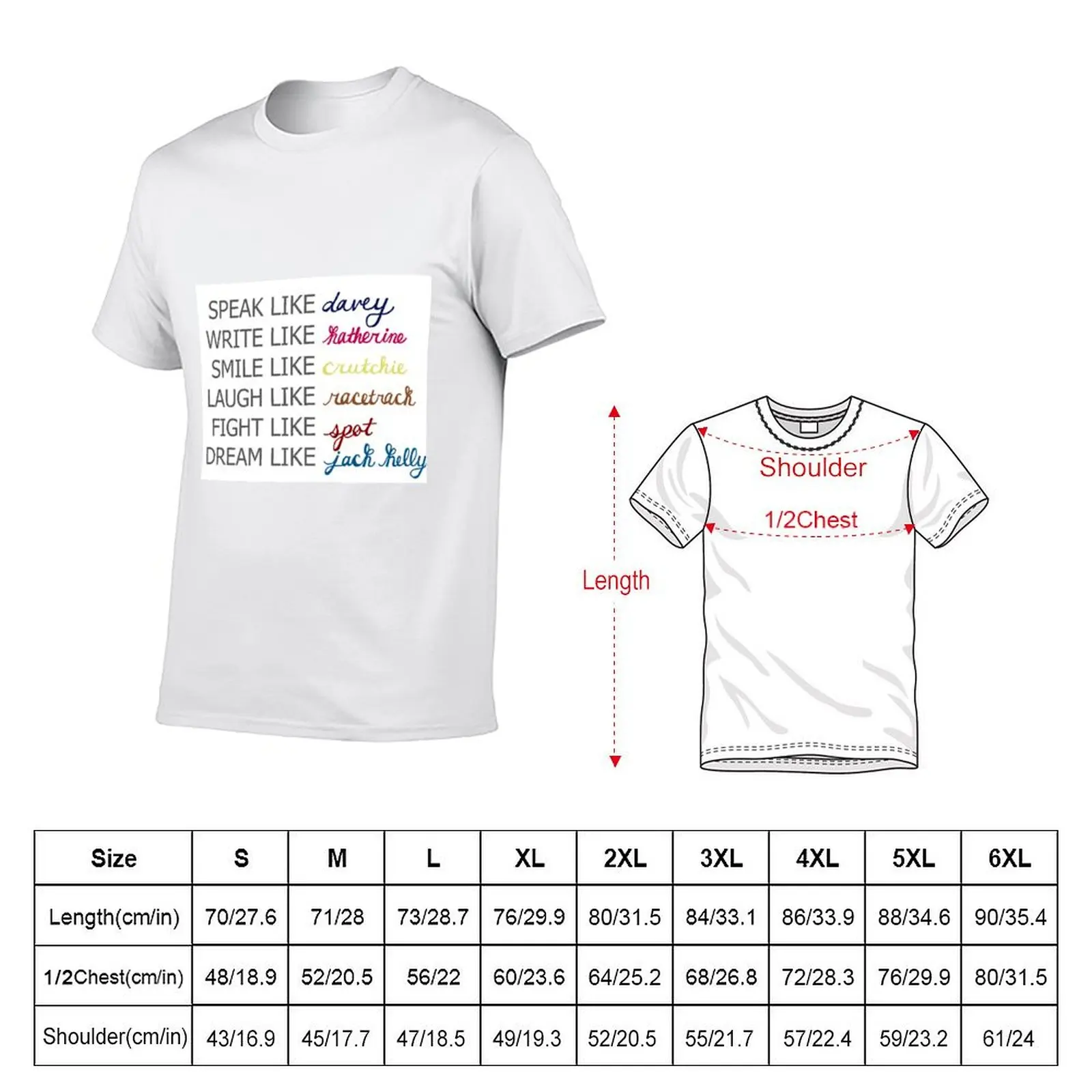 Newsies Speak Write Smile Laugh Fight Dream T-Shirt Mechanic Work Tee Shirt