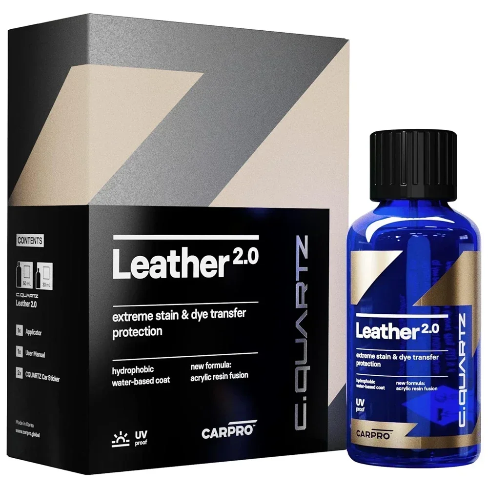 Leather Kit Hydrophobic Oil Phobic Safe on All Car Leather Resistance To UV Denim Dye Coloring Abrasion and Stains