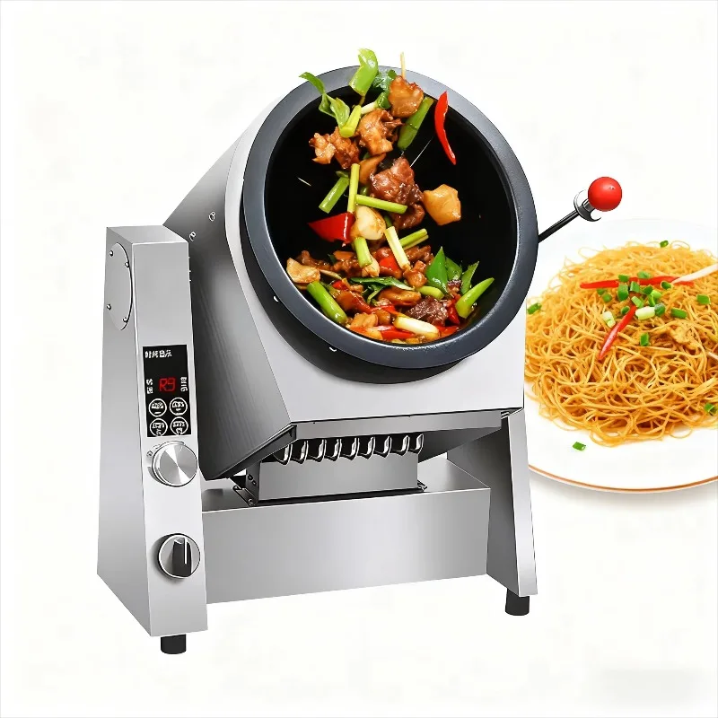 

Автоматическая электрическая сковорода-вок с вращающимся цилиндром для коммерческих кухонь, для жарки риса, для ресторанов