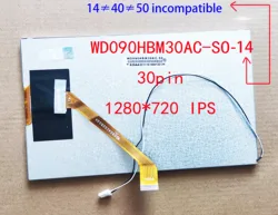9 Inch IPS LCD 30Pin WD090HBM30AC-SO-14 Mipi ≈210*126MM For FYT 7862 812 813 TOPWAY TS10 IC:7705 Teyes