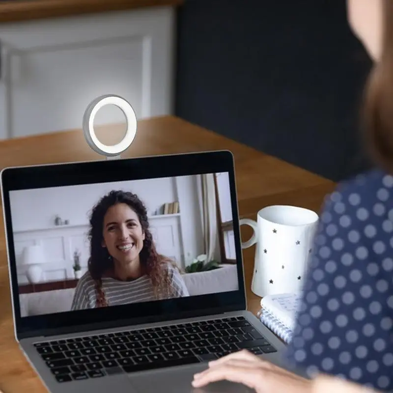 Ring Fill Light Portable Magnetic Mobile Phone Ring Light LED Selfie Lamp With Adjustable Brightness For Girl Makeup Video Calls