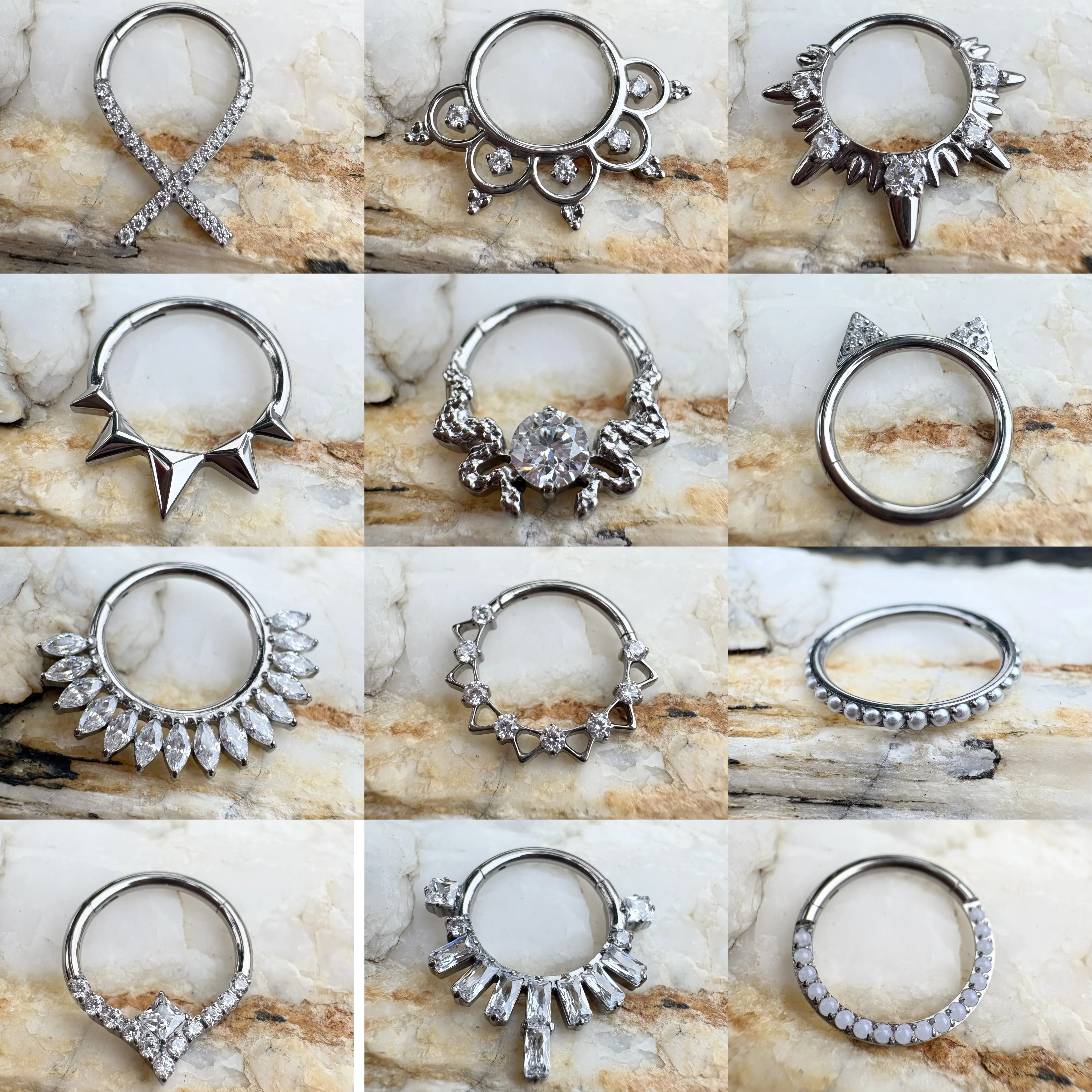 Body Jewelry Implants - 16 جرام زرع الصف التيتانيوم متمحور