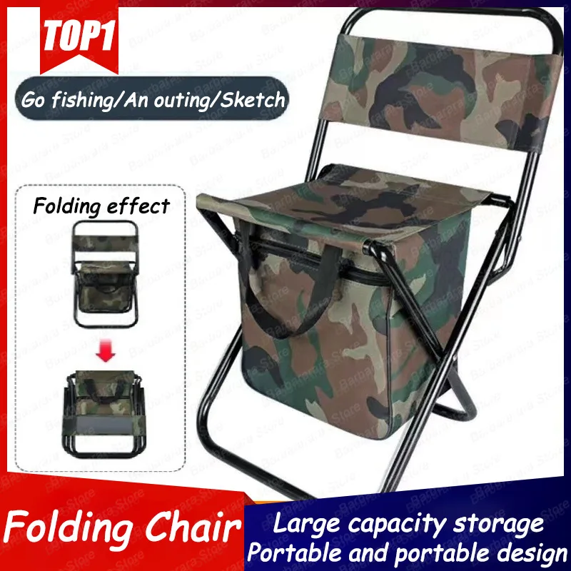 New Detachable Portable Folding Moon Chair Outdoor Camping Chairs Beach Fishing Chair Ultralight Travel Hiking Picnic Seat Tools