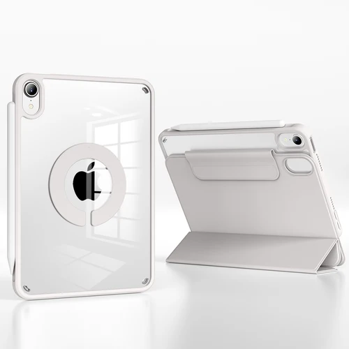 RBP para iPad Pro 11 funda magnética de 13 pulgadas, para iPad Air 11 Air4/5 10,9 Mini6 10,2 9a 8a 7a generación girar 360 ° Funda trasera desmontable