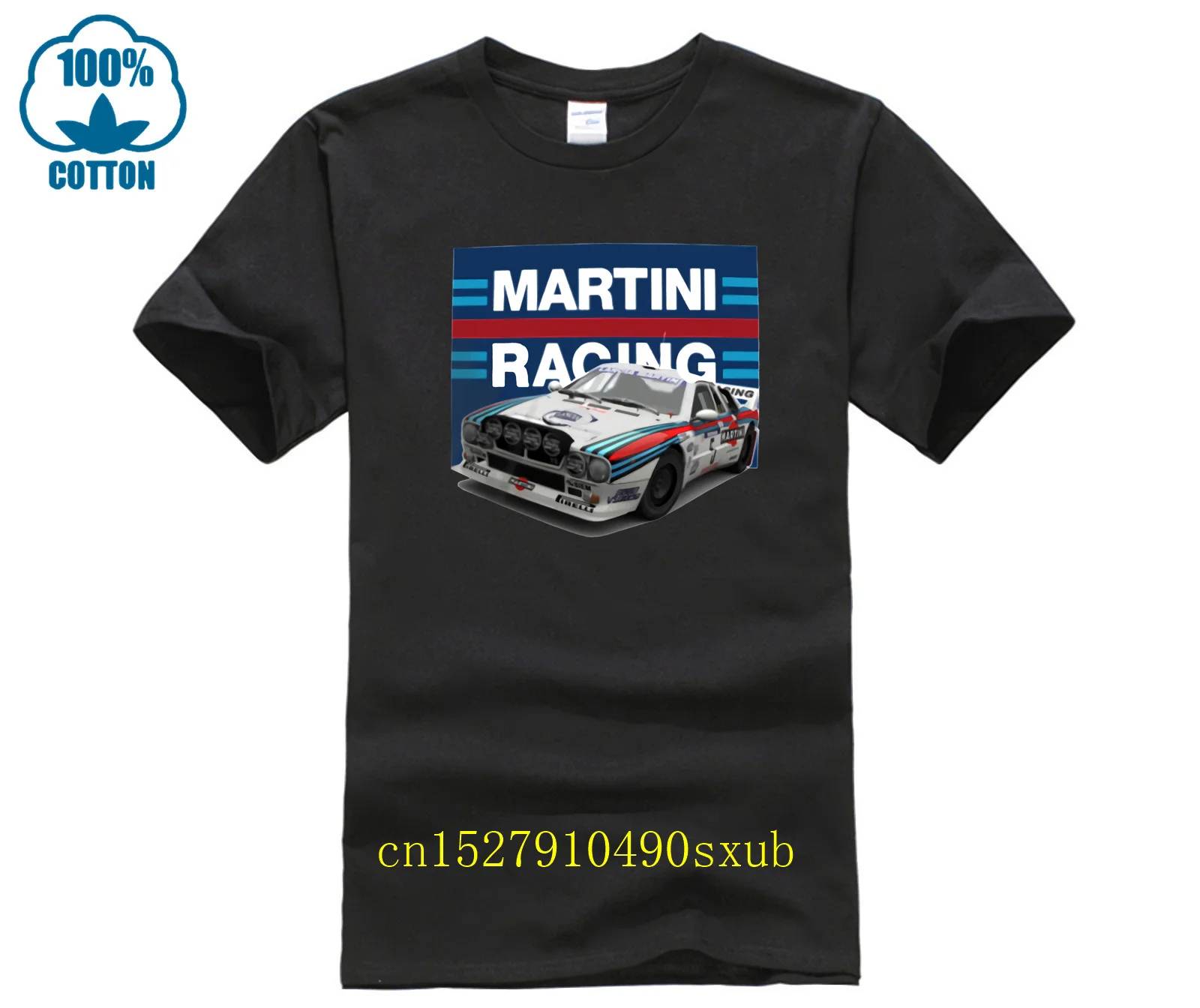 Lancia Rally 037 Group B T Shirt Martini Racing WRC