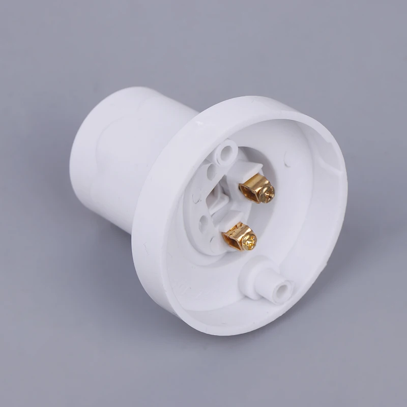 1pcs Rotatable Straight Oblique E27 Lamp Holder 10A Flat Screw Led Lighting Bulb Head Base 230V White