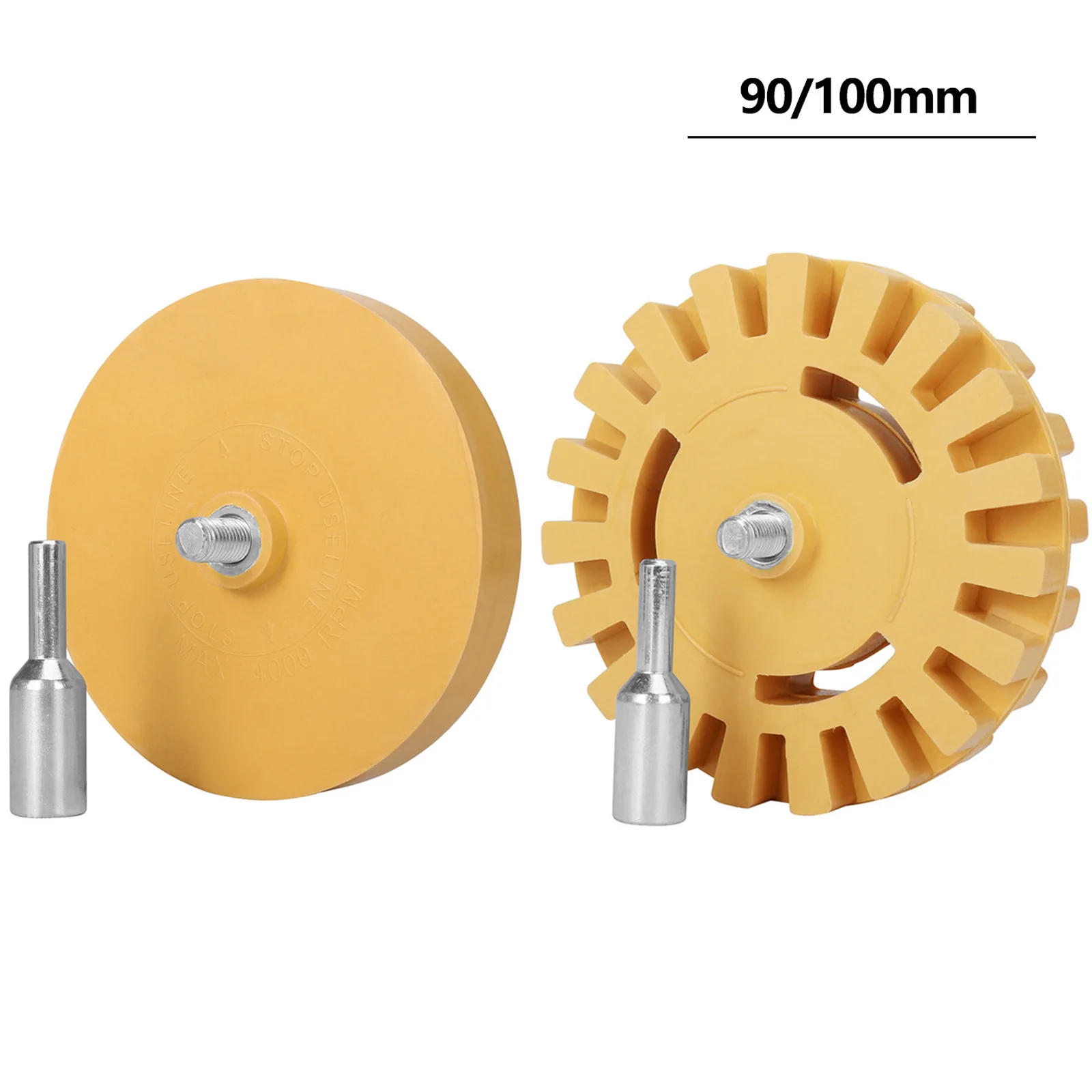 100mm Decal Remover Eraser Wheel 4 Inch Car Decal Vinyl Tape Adhesive Remover Wheel for Drill Rubber Eraser Cleaning Tool