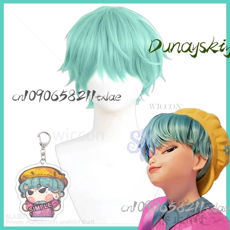 

Huntrix KPop Demon Hunters Saja Boys Baby Saja Cosplay Korea Kawaii Boys Mint Green Y2K Wigs Jirai Kei Resistant Halloween