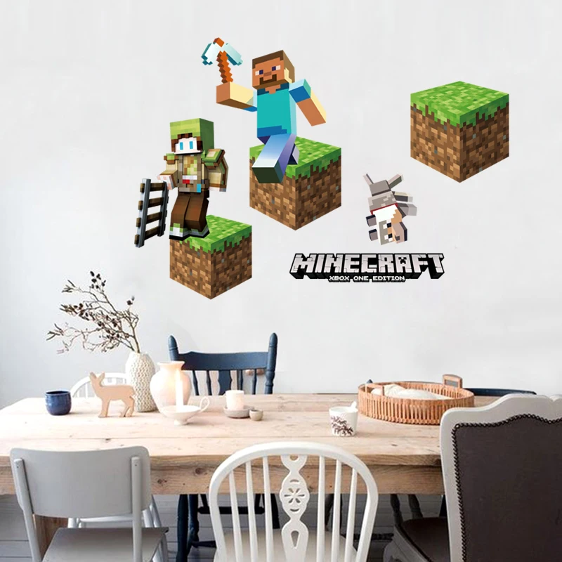 3D Cartoon Games Wall Stickers  Gifts for children wall stickers for kids   Environmental PVC decoration for wall