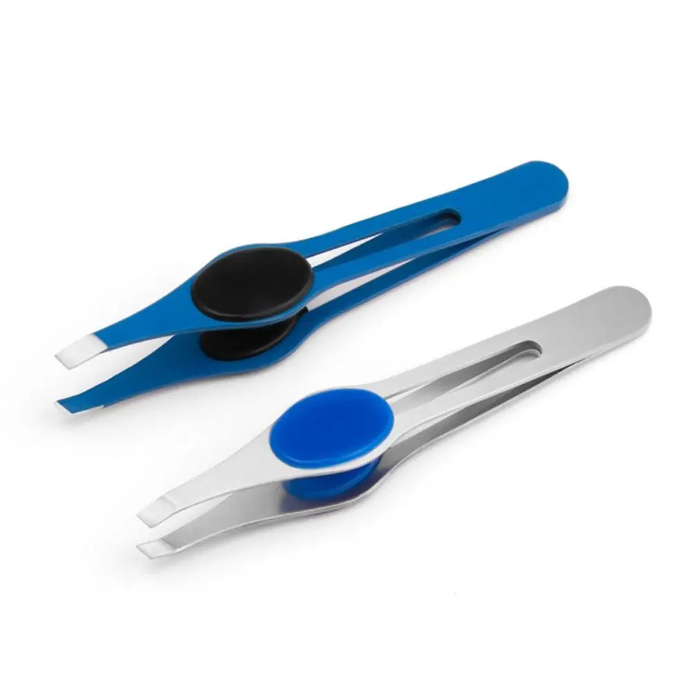 Pince à épiler beauté des cheveux extracteur de poils fins pinces à sourcils inclinées outil de maquillage professionnel sourcil en acier inoxydable