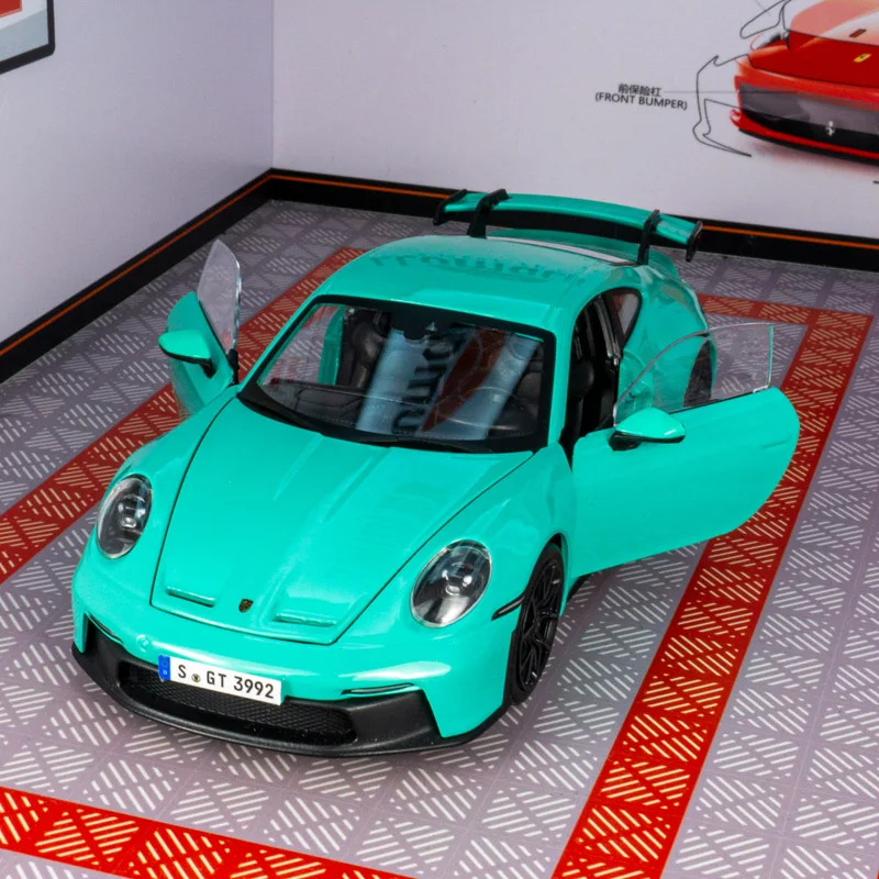

Bburago 1:24 Porsche 911 GT3 Легкосплавная модель спортивного автомобиля подходит для коллекции и может быть подарок детям