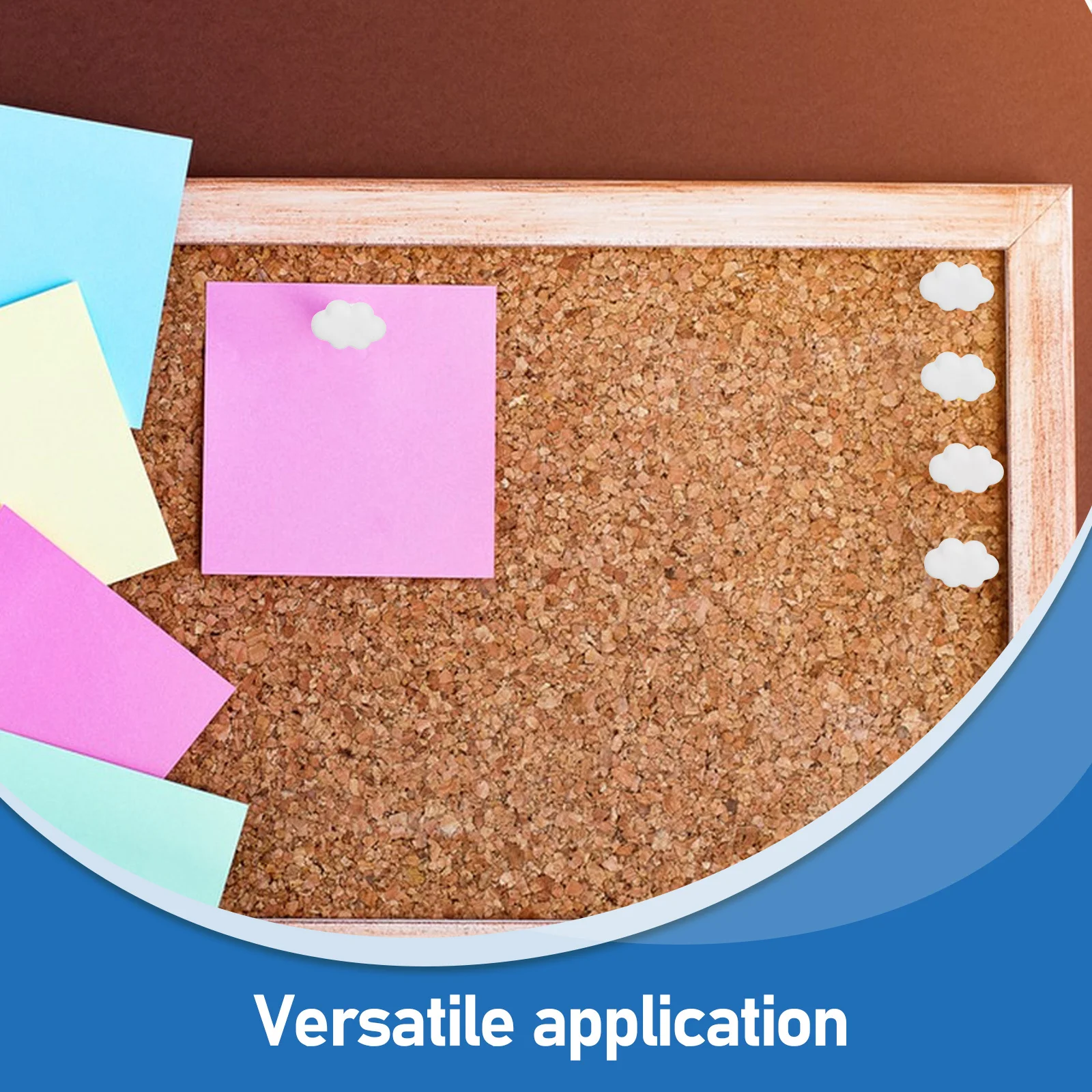 10 قطعة الإبهام الإبداعي لطيف سحابة الراتنج دفع دبابيس الأبيض المسامير الزخرفية للوحة الإعلانات الفلين جدار مكتب المنزل المدرسة DIY بها بنفسك #6