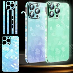 For Apple iPhone 16 Pro Max 15 Plus 12 13 14, Back Cover, Border, Luminous Protective Sticker