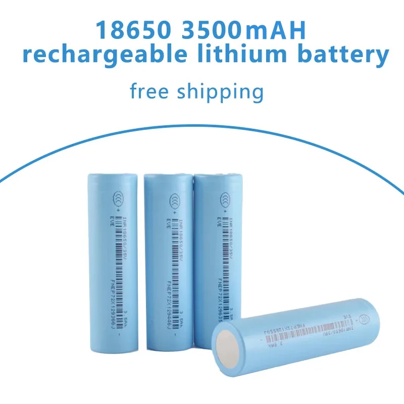 3.7V 18650 rechargeable lithium battery 3500mAh battery can be assembled