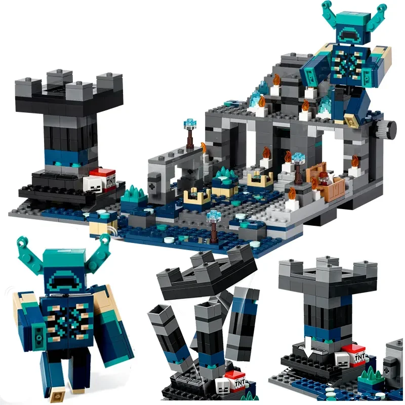 Compatibele stenen sets My DIY World Series bouwstenen The Deep Dark Battle Warden kindervakantiecadeau assembleren speelgoed