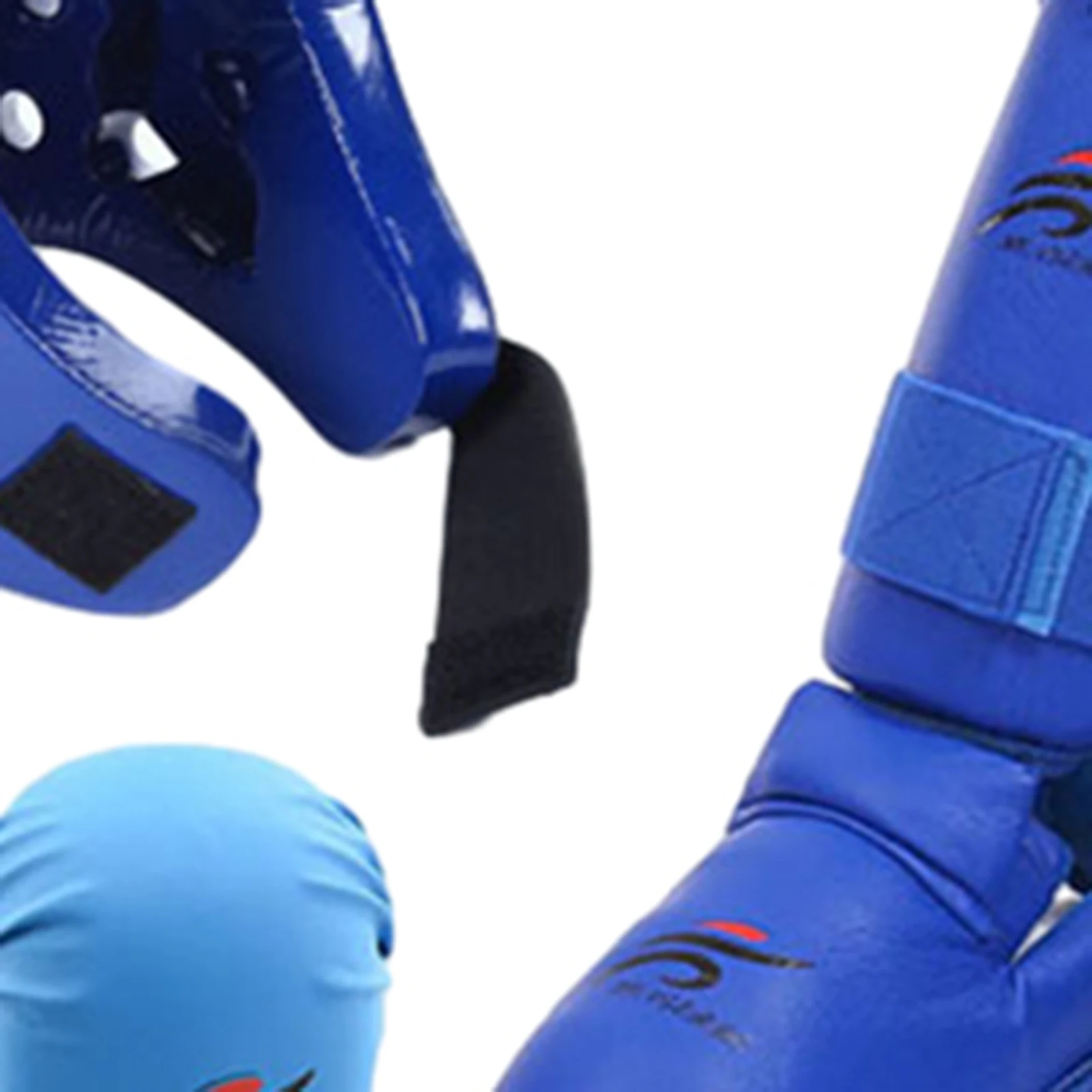 Karate Sparring MMA Training Boxing Head Gear Set with Shin Guards Boxing Equipment for Kickboxing Taekwondo Karate