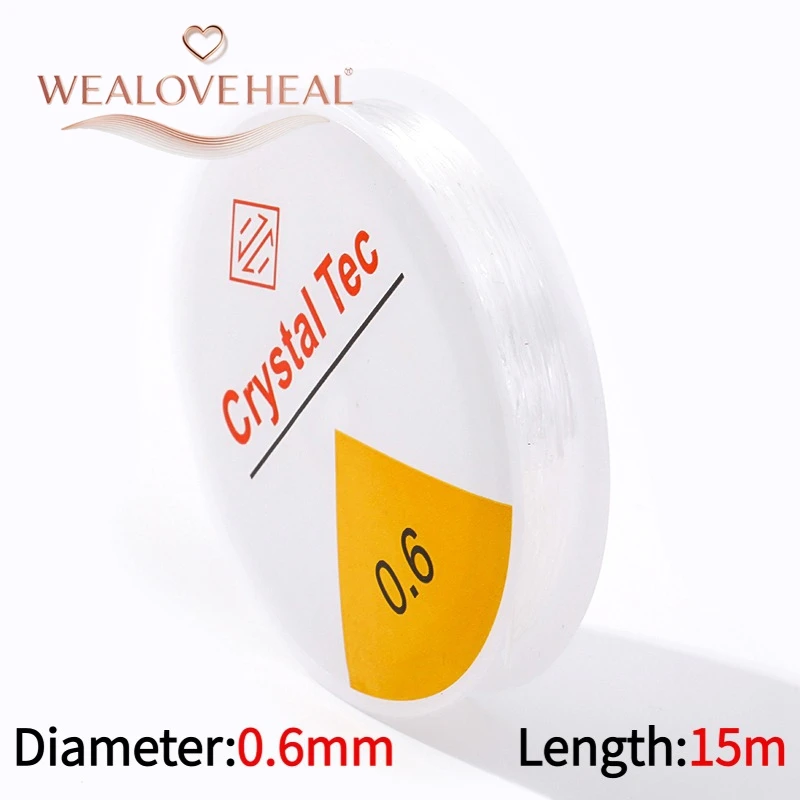 Starkes 0,4-1,0mm Elastisches Kordelband für Schmuckherstellung, Transparenter Dehnbarer Faden für DIY Armbänder Halsketten, Perlenschnur Zubehör – Detail 29