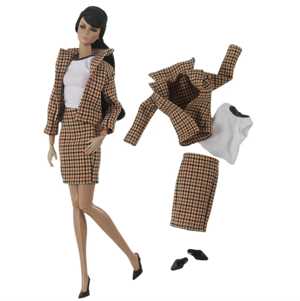 1 Set Doll Clothes 1:6 Scale Dress Outfit for 11.5 Inch 30cm Doll Many Style for Choice Gifts for Girls #03