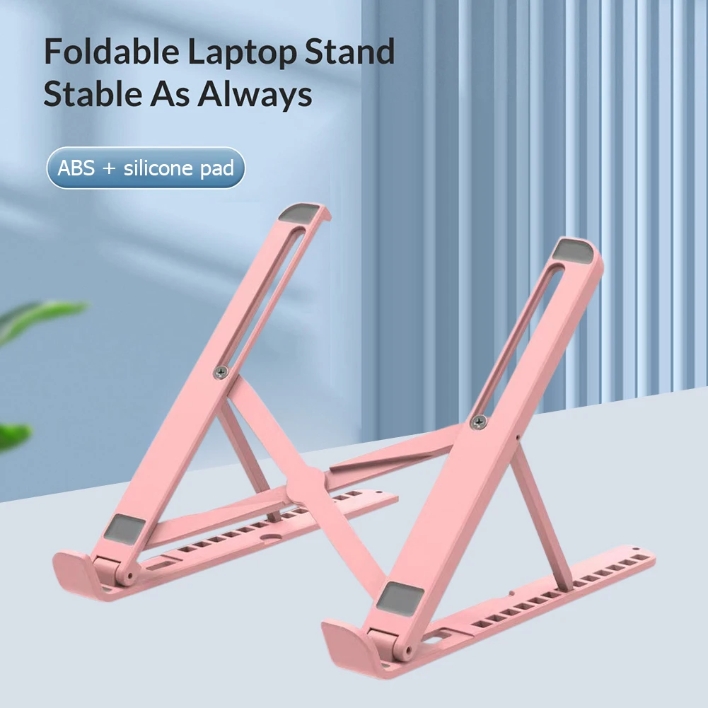 Laptop Holder Foldable Desktop Support Holder Foldable Laptop Desk Computer Mount Adjustable Portable Tabletop Stand Bracket