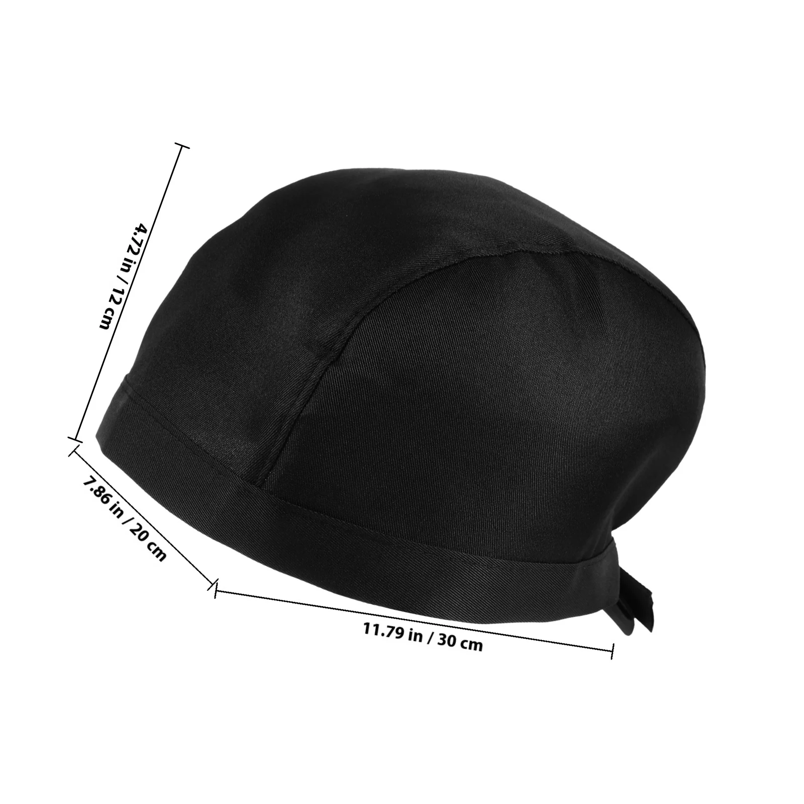 Cappello da chef con teschio in tela nera, stile nastro regolabile, adatto per cucinare, cuocere al forno, cucina, turbante pirata