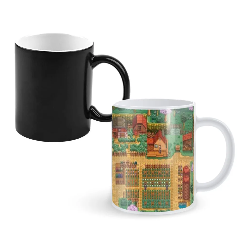 S-Stardew V-Valley Creativity Change Color Chang mug Ceramic mug Hot Coffee Cup Breakfast Cup mug Friend Gift