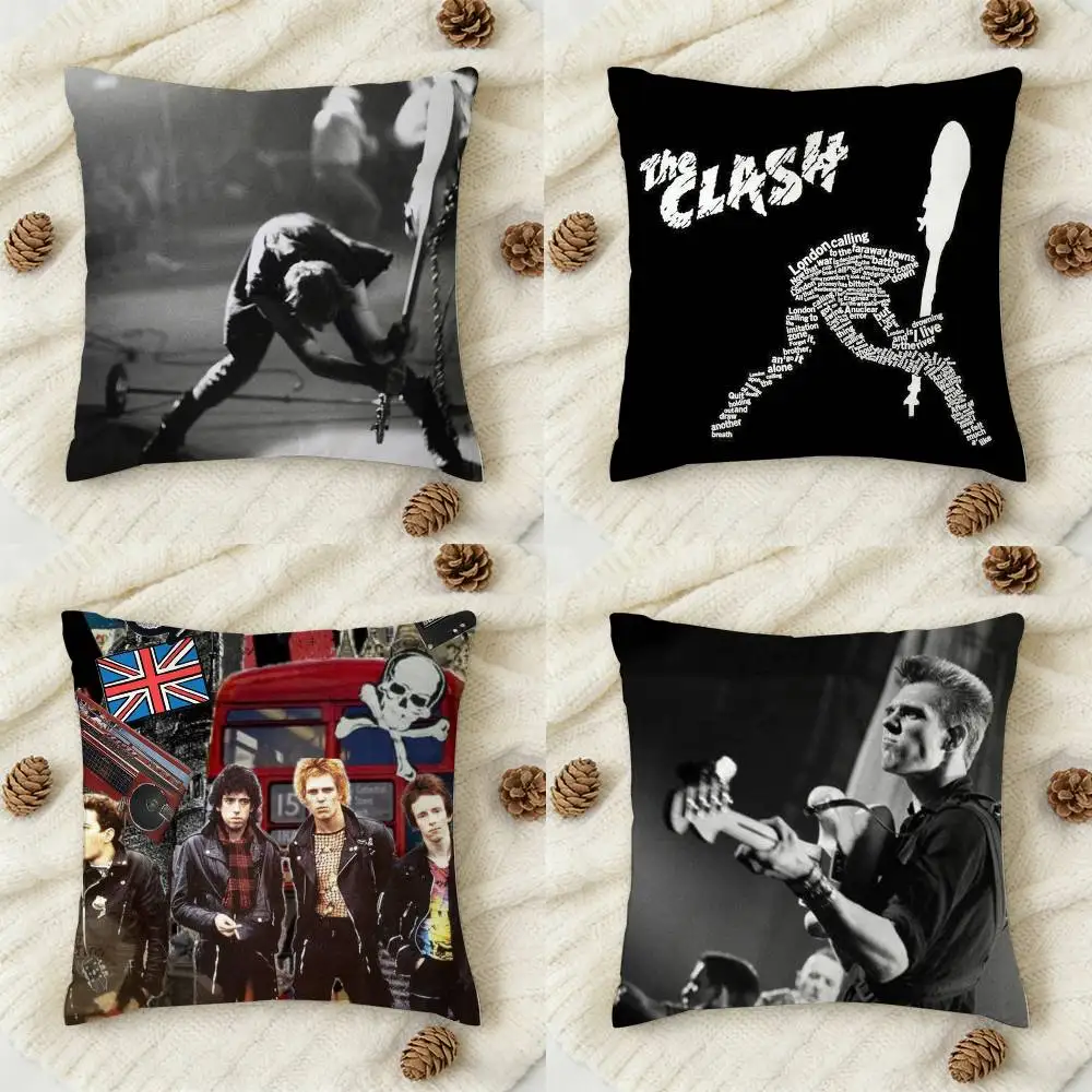 

The C-Clash London Calling Double-sided Printed Square Decorative Cushion Cover for Sofa Living Room Home Decor