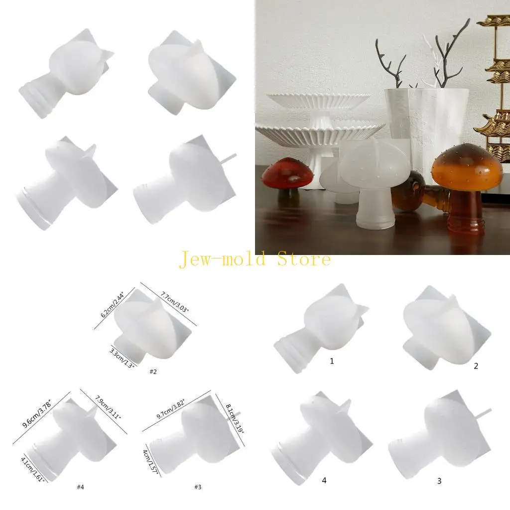 

C71B форма для ароматерапевтических свечей, грибная силиконовая форма для смолы, украшение «сделай сам» из полимерной глины