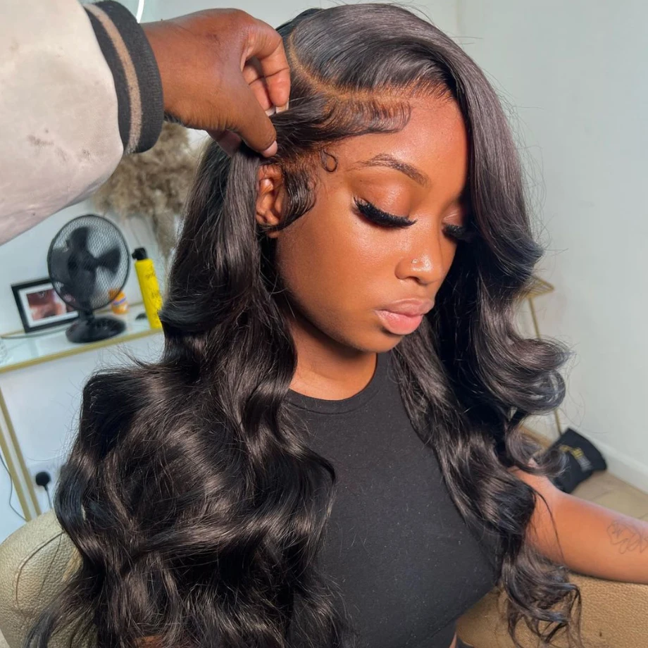 

30 Inch Body Wave Lace Front Wig Pre Plucked Transparent Wigs For Women Brazilian Wigs 13x4 Lace Frontal Human Hair Wigan Hair