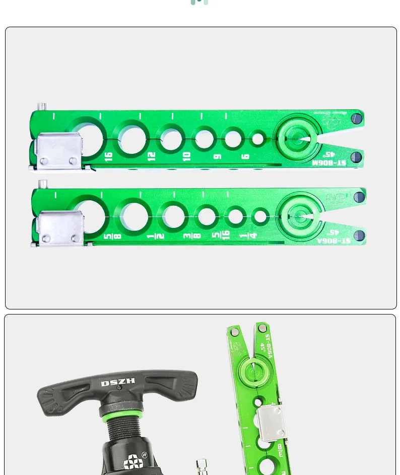 Flaring Tool Air Conditioner Tool Reamer Copper Pipe Maintenance Eccentric Tube Expander Tool DSZH ST806A Metric Imperial Splint