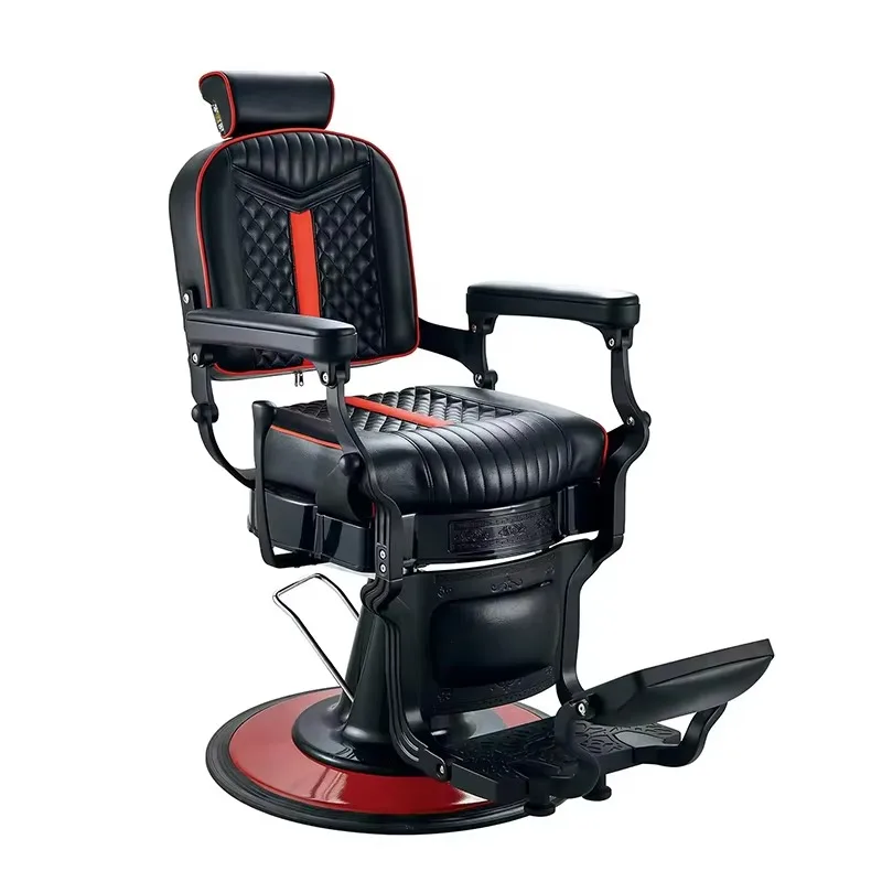

Classic Black Leather Hydraulic Pump RV Chair Vintage Shave Men's Beauty Salon Barber Chair
