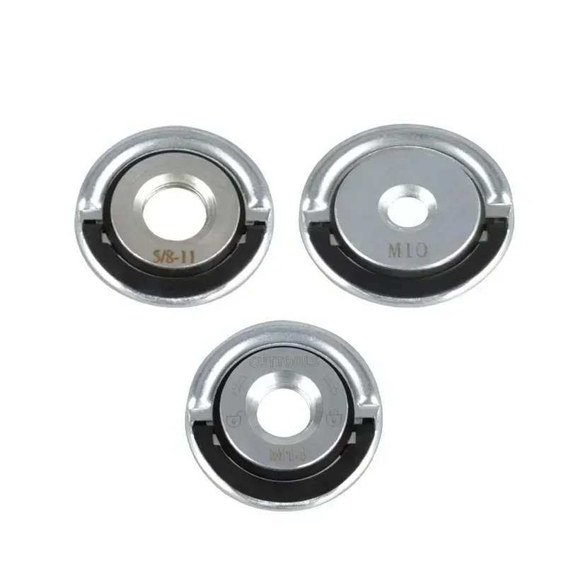 M14/M10 5/8"-11 Angle Grinder Quick Release Self-Locking Pressing Plate Flange Power Chuck for Angle Nuts Replacement Universal