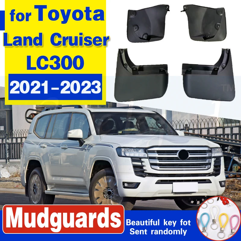 

Mudguard FOR Land Cruiser LC300 LC 2021-2023 Mudguards Front Rear 4pcs Mudflaps Car Accessories Mud Flap Fender Splash Guard