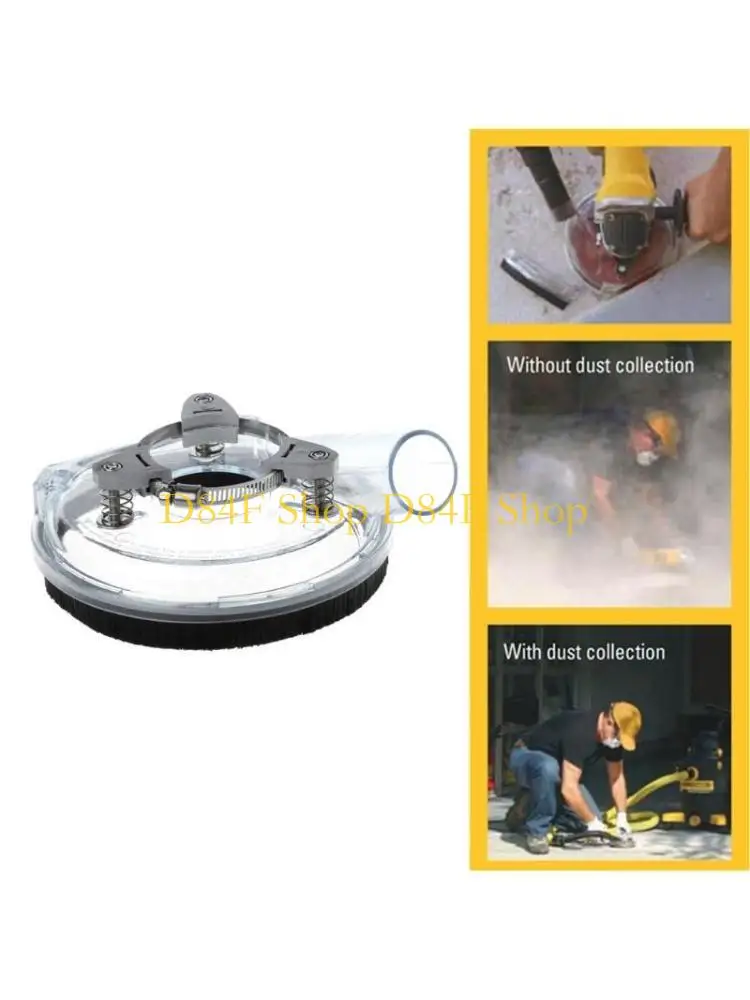 

D84F Комплект пылезащитного кожуха для сухой шлифовки, прозрачная крышка для угловой ручной шлифовальной машины 4/5 дюймов