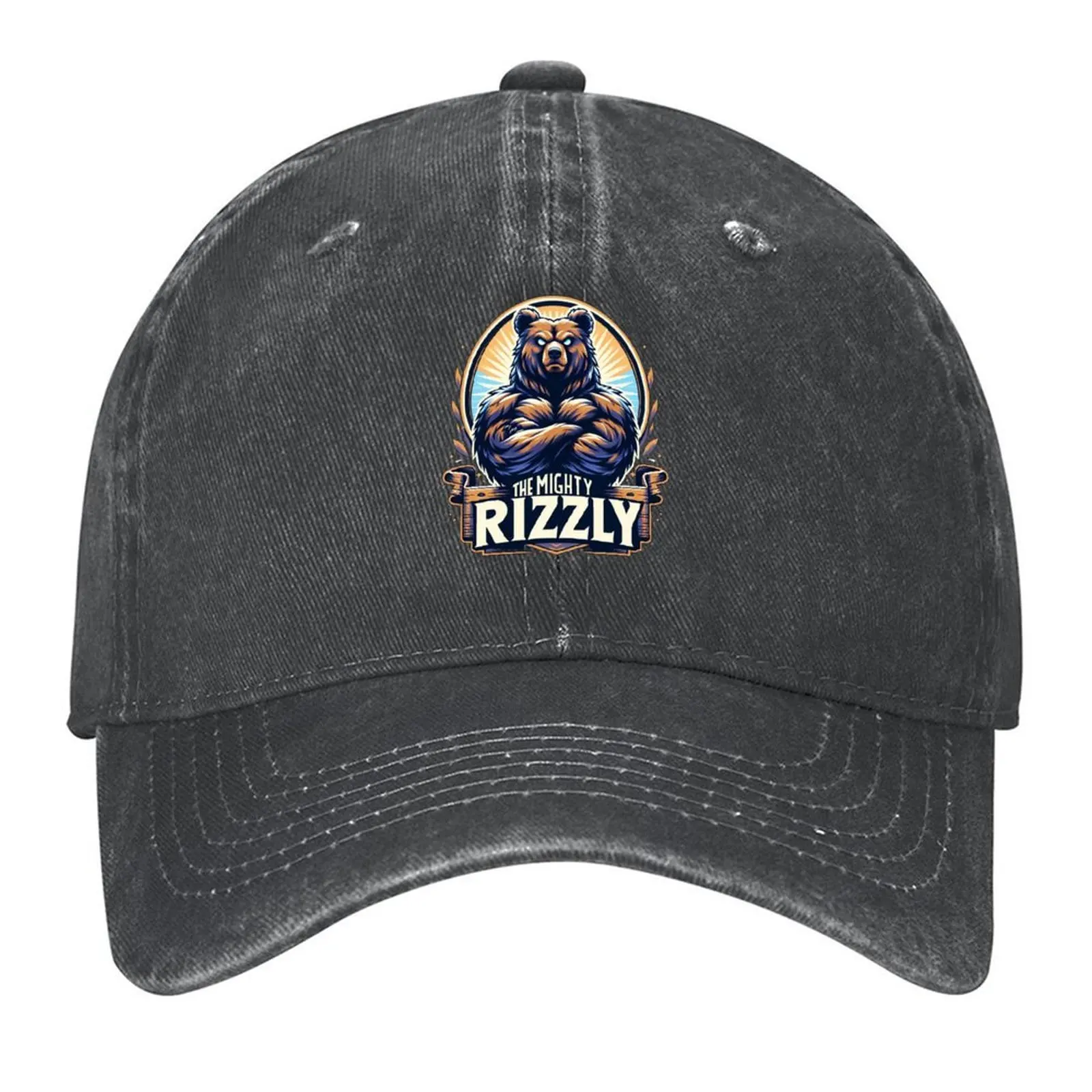 

The Mighty Rizzly Baseball Cap Bobble Hat dad hat western Hat Golf Women Beach Fashion Men's