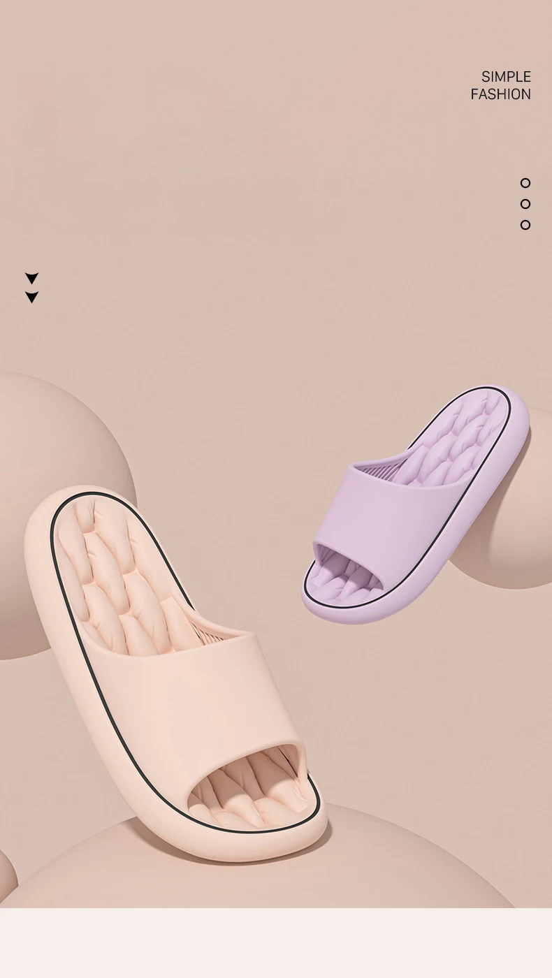 Superleichte weiche Hausschuhe, einfache Mode-Slides, elastische EVA-Schuhe, bunte Turnschuhe in der Tür, Badezimmer-Flip-Flops – Detail 4