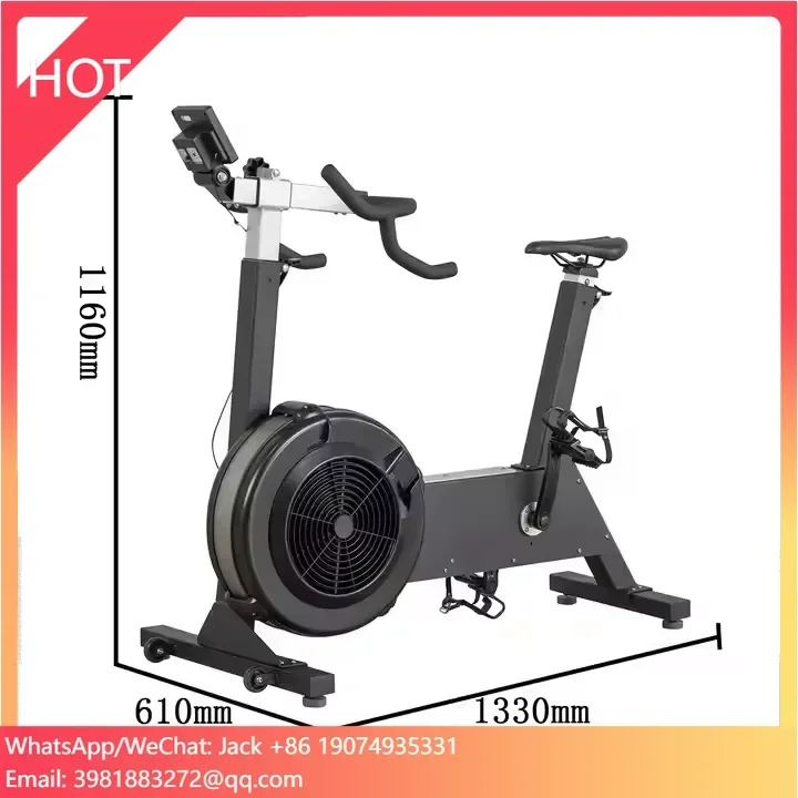 2025 Hot Sell Professional Cardio Gym Fitness Commercial Spinning Bike Wind Resistance Training Exercise Bike