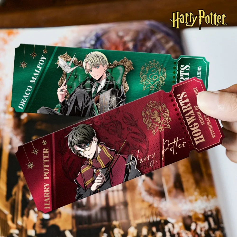 Marcapáginas Óptico con Gradiente de Imagen Doble Estilo Boleto de Harry Potter, para Novelas, Diarios, Escritorio, Biblioteca, Colección, Regalos