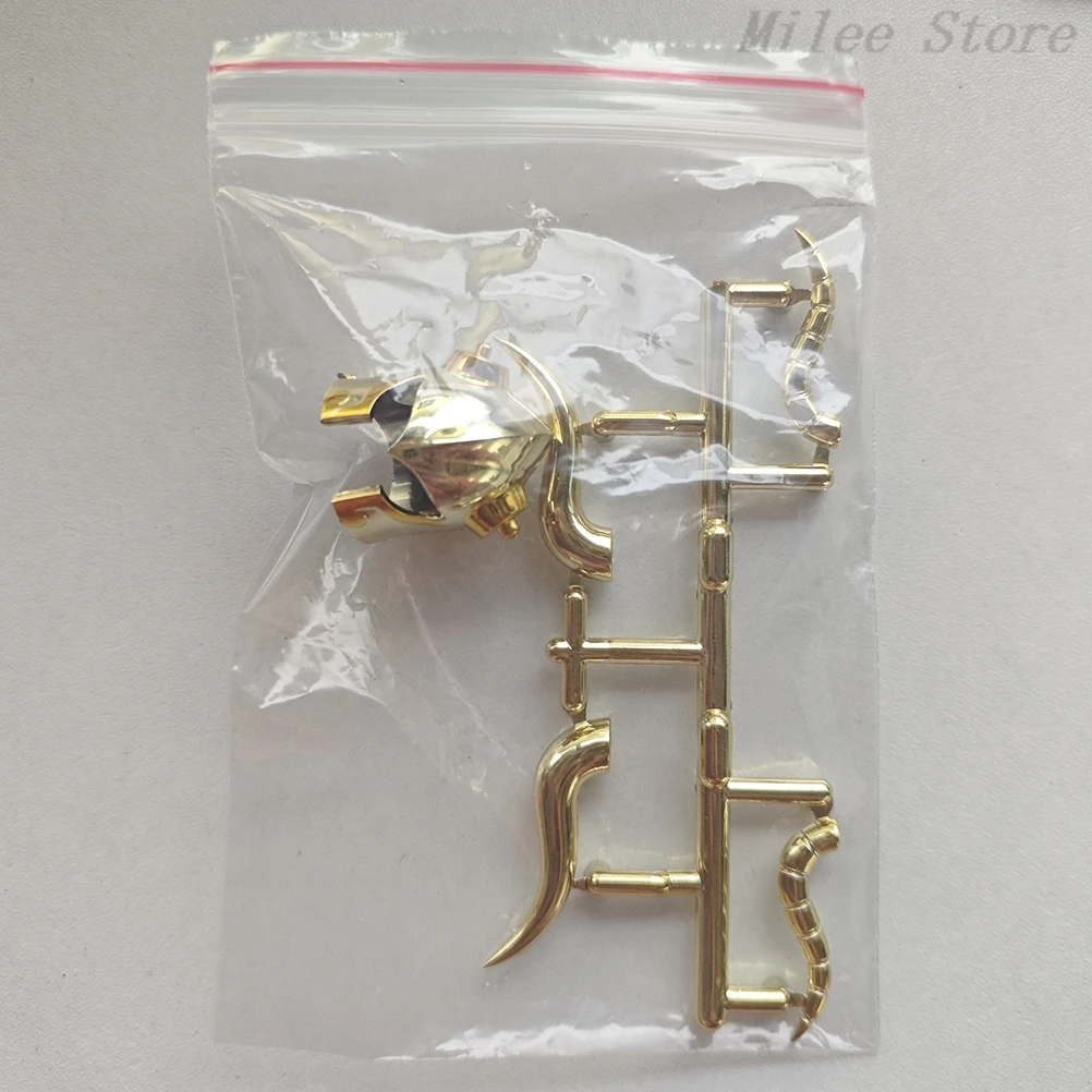 In Stock CS Model Saint Seiya Myth Cloth Capricorn Shura helmet +one pair horn PVC Accessories Applicable to CS Model