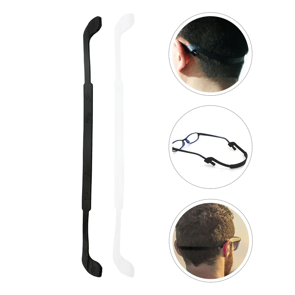 2 Pcs Glasses Accessories Fixing Rope Eyeglass Eyeglasses Sunglasses Lanyard Chain Elastic