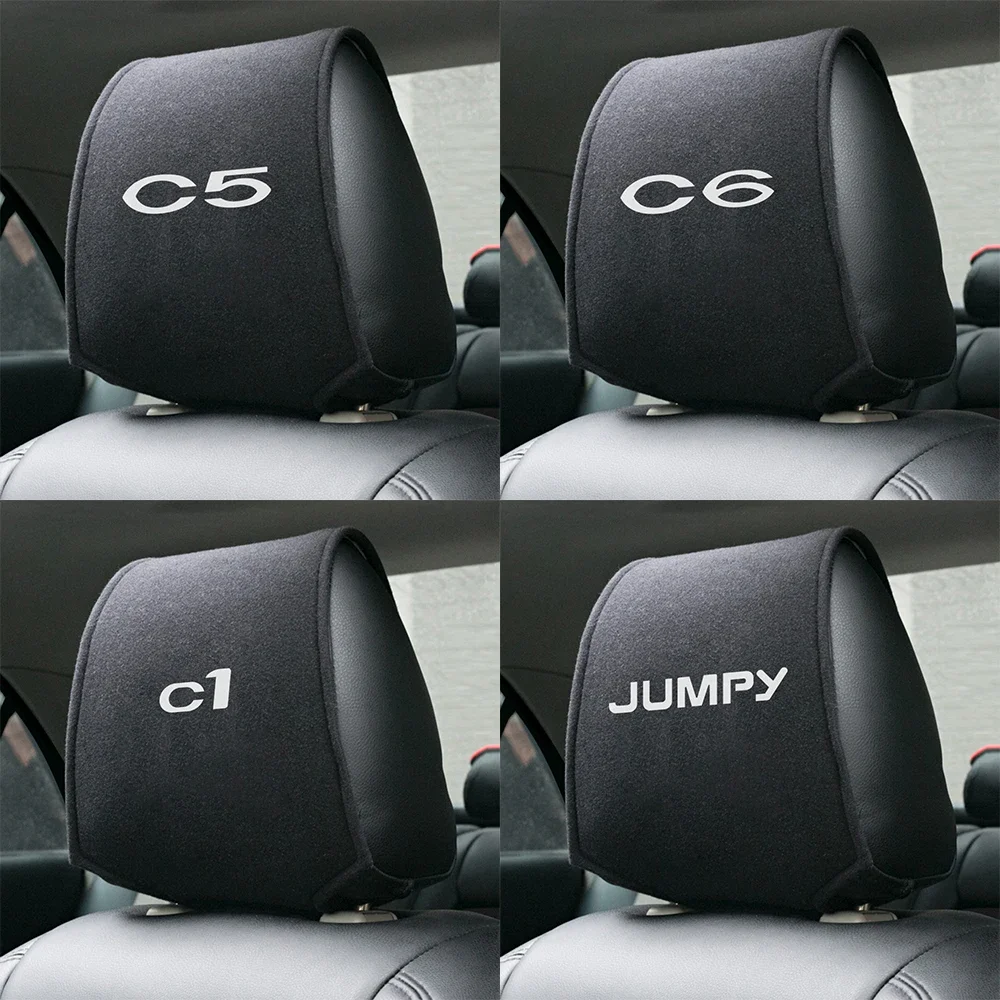 Car Headrest Cover Seat Cushion Auto Accessories For Citroen C4 C3 C5 C6 C1 Jumpy VTS Picasso Berlingo C-Elysee C2 C-CROSSER C8