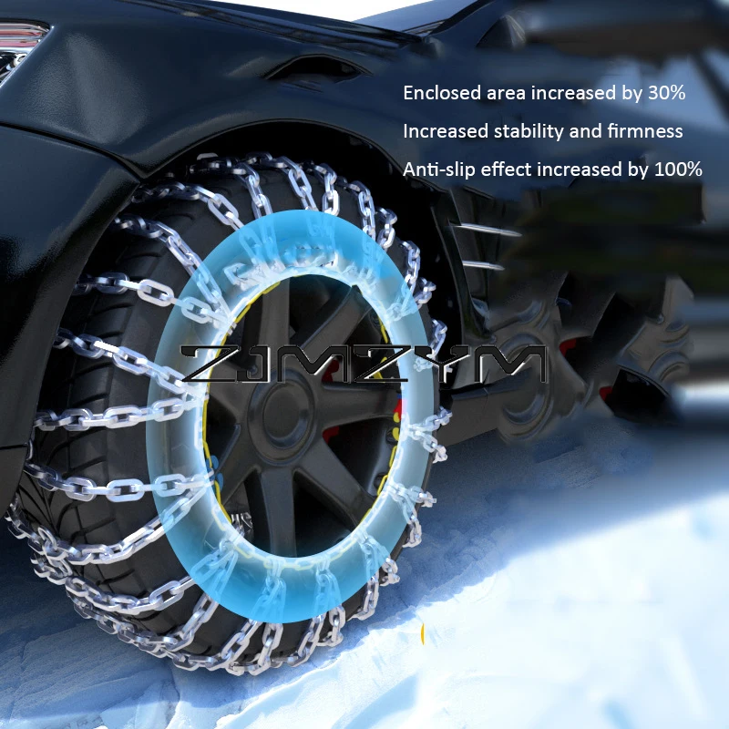 Wheel Tires Metal Snow Chains Security Chain Passenger Vehicle Tire Traction Chain Snow Anti-skid  Tire Chain