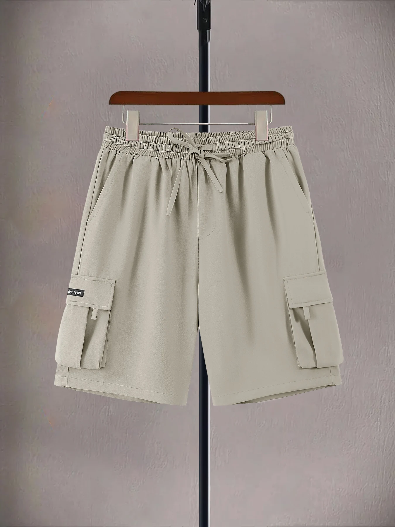 Multi-Pocket Cargo Drawstring Shorts Men's Summer Loose Breathable Casual Shorts