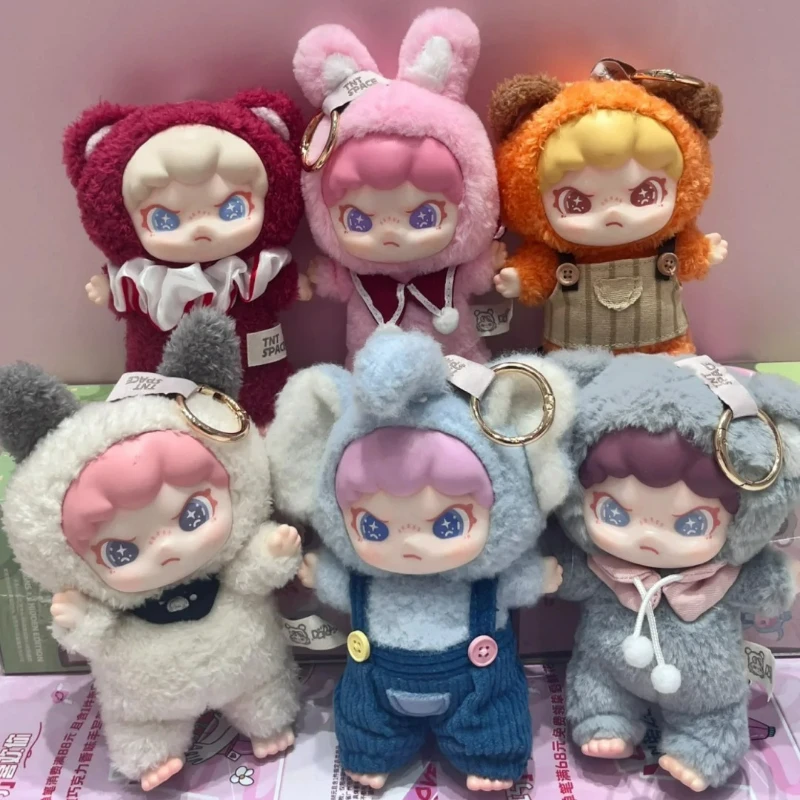 

DORA Big Sister Fluffy Animal Series Резиновые плюшевые слепые коробки Игрушки Симпатичные выражения Фигурка Подвеска Игрушка Подарочная кукла для девочек