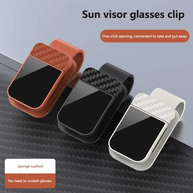Clipe para Óculos de Sol para Carro, Suporte para Óculos de Sol, Suporte para Cartões e Bilhetes, Clipes de Armazenamento Estáveis, Gancho para Óculos
