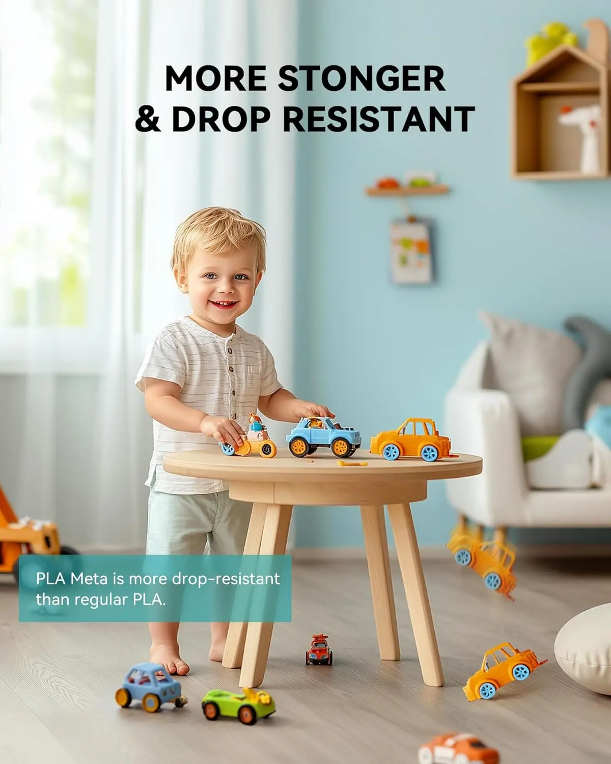 SUNLU 3KG PLA Meta 3D-printerfilament 1,75 mm 1000 g spoel (2,2 lbs) netjes gerangschikt geen knoopfilament geschikt voor de meeste FDM-printers