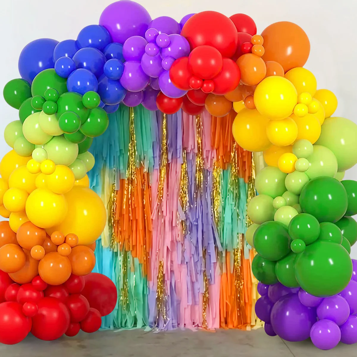 Colorful Rainbow Balloon Garland Arch Kit Multicolor Latex Ballons Decoration Wedding Birthday Kid Baby Shower Favor Party Decor