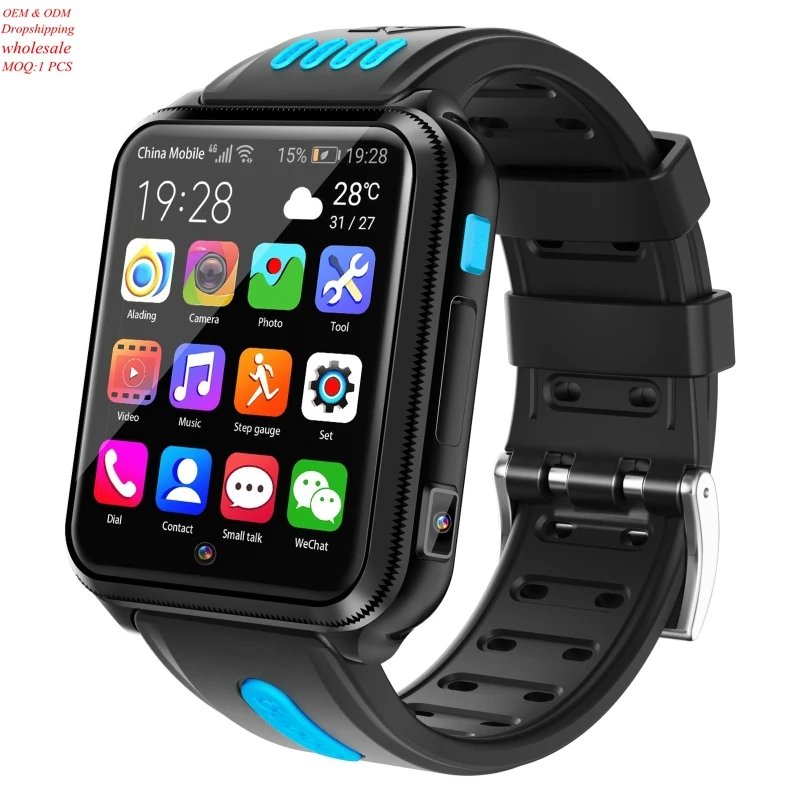 

Support SIM Card GPS Tracking H1 1.54 inch Full-fit Screen Dual Cameras Smart Phone Watch for Children Use