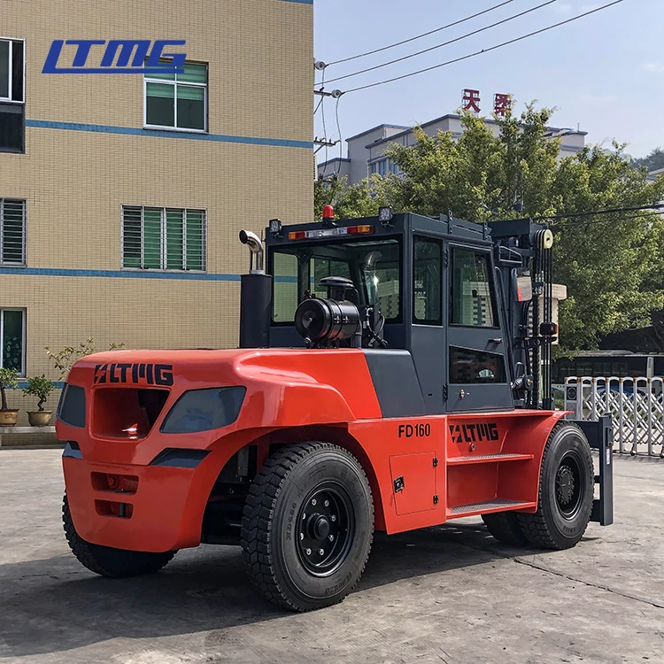 Big montacargas forklift truck  10-16 ton  carretilla elevadora diesel forklift with fork positioner